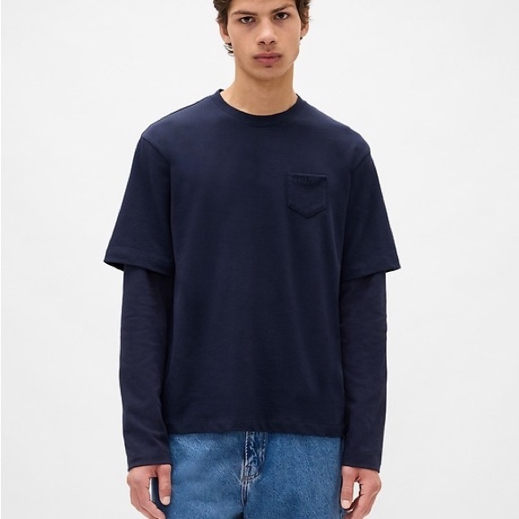 Sandy Liang Other - SANDY LIANG X GAP Navy Blue Men's Shirt